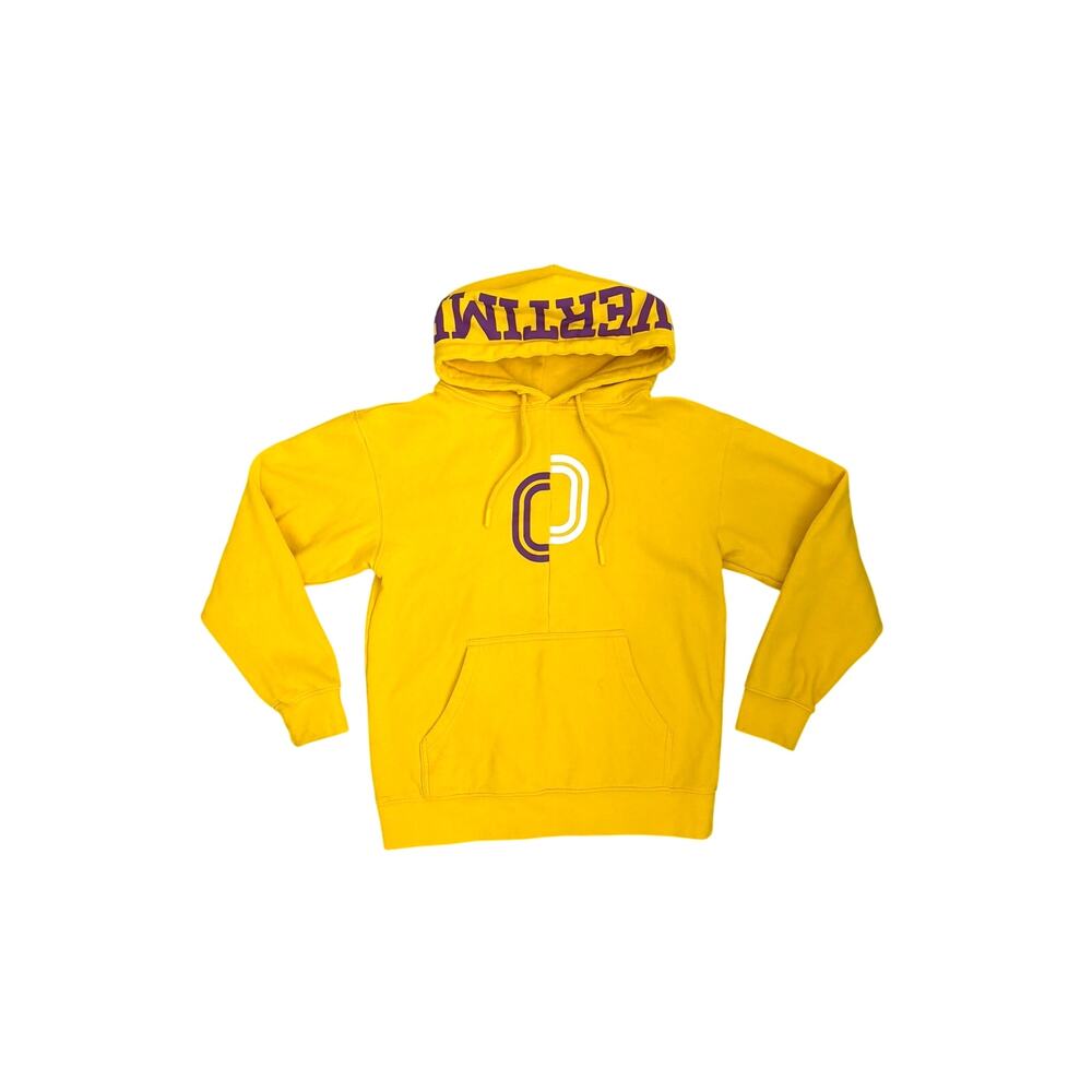 Overtime Split Hoodie Yellow Hooded Pullover Sweatshirt Youth Size Small 8